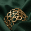 Cercle — Gold Ring Link Cuff Bracelet worn on wrist