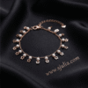 1 Aurora — Star Charms with Pearl Drops Anklet