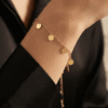 Sikka Gold Coin Disc Bracelet Sikka Gold Coin Disc Bracelet