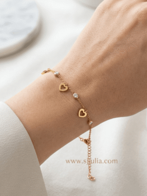 heart chain bracelet heart chain bracelet