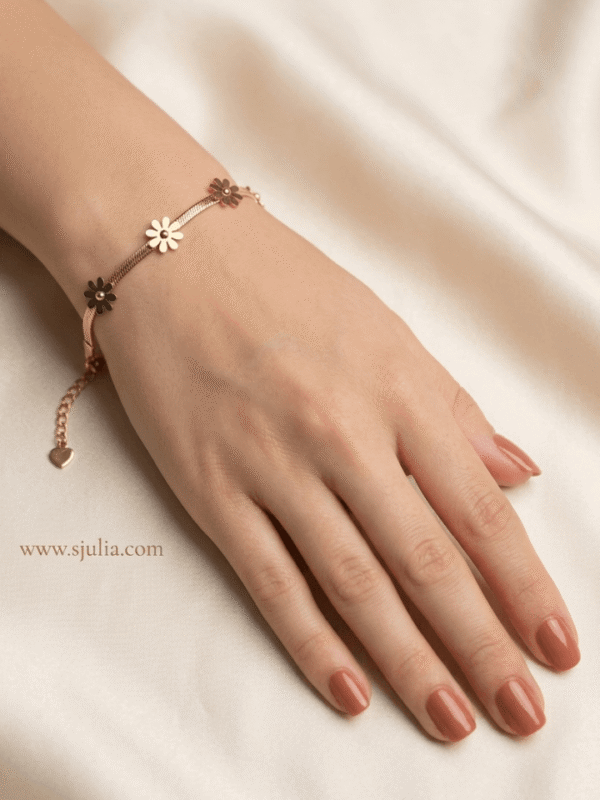flower chain bracelet