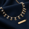 2 Aurora — Star Charms with Pearl Drops Anklet