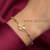 Khushnaseeb Gold Clover Charm Bracelet Khushnaseeb Gold Clover Charm Bracelet