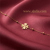Khushnaseeb Gold Clover Charm Bracelet Khushnaseeb Gold Clover Charm Bracelet
