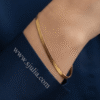 Reshmi Gold Herringbone Chain Bracelet