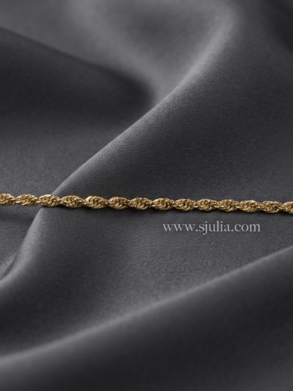 Zanjeer Gold Rope Chain Bracelet Zanjeer Gold Rope Chain Bracelet