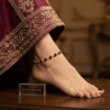 9 Shaam — Gold Layered Crystal Anklet