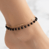 Anklets (1) Shaam — Gold Layered Crystal Anklet