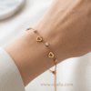 Ishani Rose Gold Open Heart Crystal Bracelet Ishani Rose Gold Open Heart Crystal Bracelet