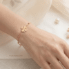 Khushnaseeb Gold Clover Charm Bracelet Khushnaseeb Gold Clover Charm Bracelet