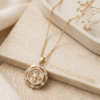 Zoya – Gold Halo Pendant Necklace Zoya – Gold Halo Pendant Necklace