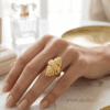 Khoobi – Gold Sculpted Shell Ring Khoobi – Gold Sculpted Shell Ring