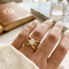 Zarbano – Gold Swirl Pinwheel Ring