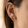 Dilshaad – Gold Open Heart Stud Earrings Dilshaad – Gold Open Heart Stud Earrings