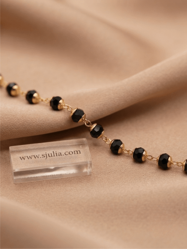 1 Scarlet — Beaded Tassel Anklet
