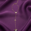 Coeur — Rose Gold White Heart Hand Chain worn on hand Coeur — Rose Gold White Heart Hand Chain worn on hand