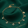 3 Crystal — Rhinestone Anklet