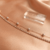4 Shimmer — Rhinestone Chain Anklet