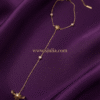 Astra — Gold Star Charm Hand Chain worn on hand Astra — Gold Star Charm Hand Chain worn on hand