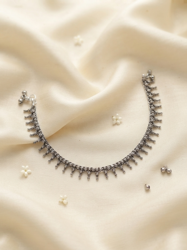 3 Chandni — Oxidised Silver Pazaib
