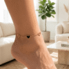 36 Cupid — Heart Charm Anklet