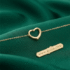 Dilkash Gold Open Heart Bracelet