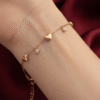 Rukhsar Heart Crystal Bracelet