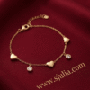 Rukhsar Heart Crystal Bracelet