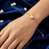Dilbar Gold Heart Station Bracelet Dilbar Gold Heart Station Bracelet