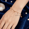 Rukhsar Heart Crystal Bracelet