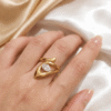 Dilkashi – Gold Eye Silhouette Crystal Ring Dilkashi – Gold Eye Silhouette Crystal Ring