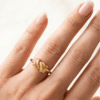Roshan Ara – Gold Twisted Rope Knot Ring