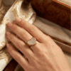 Aafrin Naz – Gold Textured Heart Signet Ring Aafrin Naz – Gold Textured Heart Signet Ring