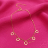 Hala — Gold Circle Charm Anklet Hala — Gold Circle Charm Anklet