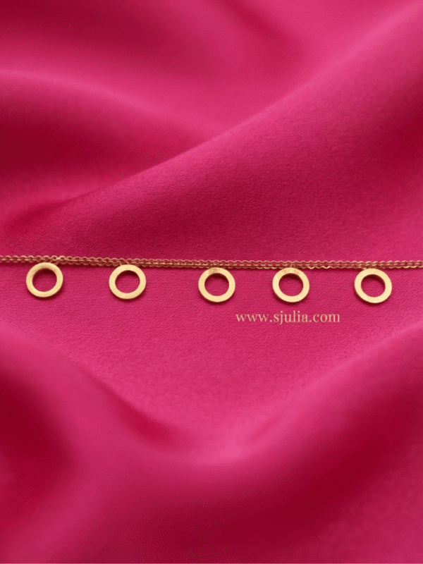 Hala — Gold Circle Charm Anklet Hala — Gold Circle Charm Anklet