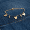 Afreen— Gold Butterfly Charm Anklet Afreen— Gold Butterfly Charm Anklet