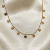 2 Noor β Gold-Tone Clover Charm Necklace