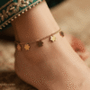 Marigold — Gold Daisy Charm Anklet