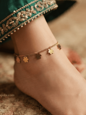 Marigold — Gold Daisy Charm Anklet