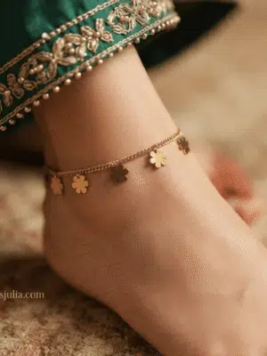 Marigold — Gold Daisy Charm Anklet Marigold — Gold Daisy Charm Anklet