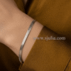 Nadia Silver Herringbone Chain Bracelet