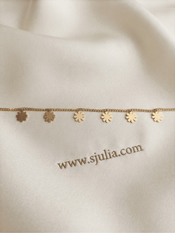 Marigold — Gold Daisy Charm Anklet