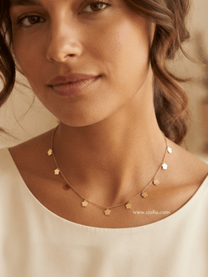 Noor – Gold-Tone Clover Charm Necklace Noor – Gold-Tone Clover Charm Necklace