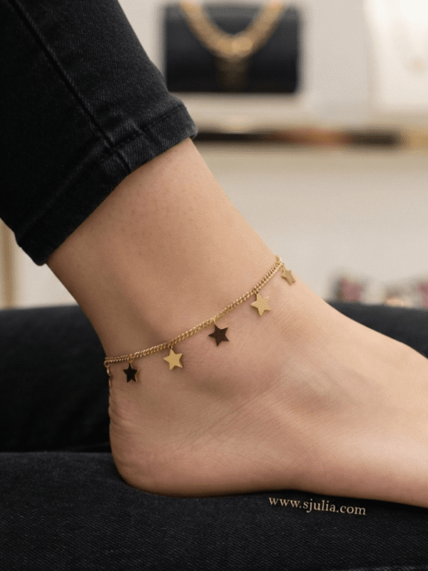 Sitara Gold Star Charm Anklet Sitara Gold Star Charm Anklet