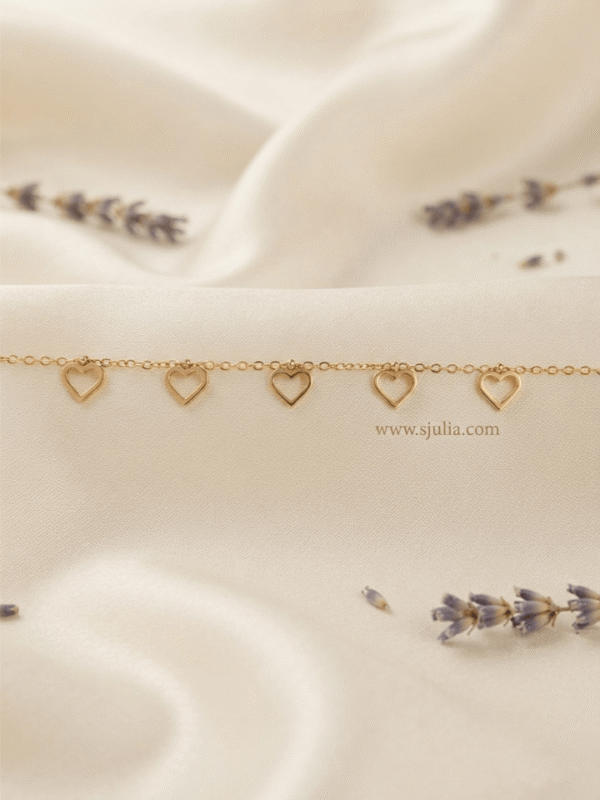 Ishq — Gold Open Heart Charm Anklet Ishq — Gold Open Heart Charm Anklet
