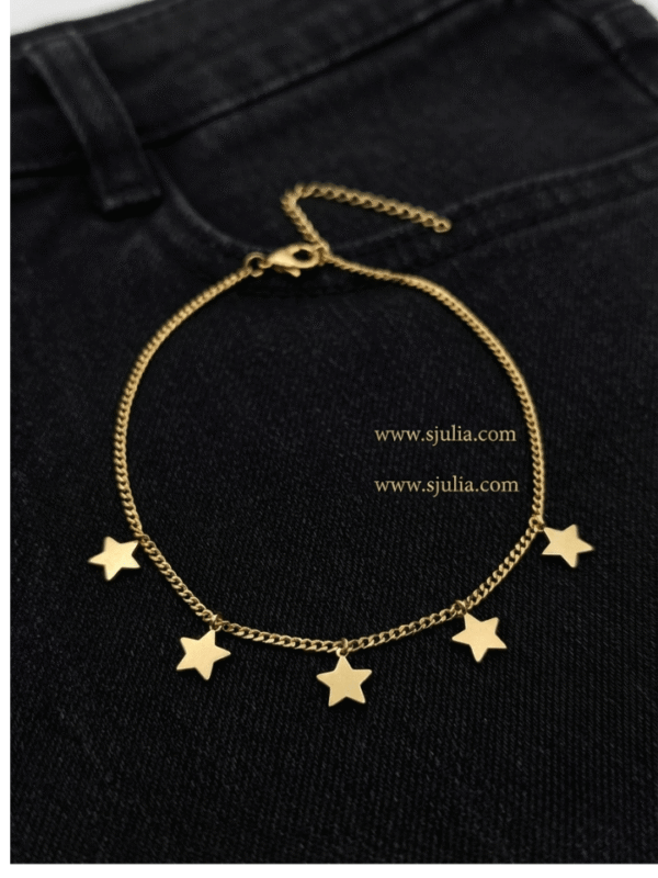Sitara Gold Star Charm Anklet Sitara Gold Star Charm Anklet