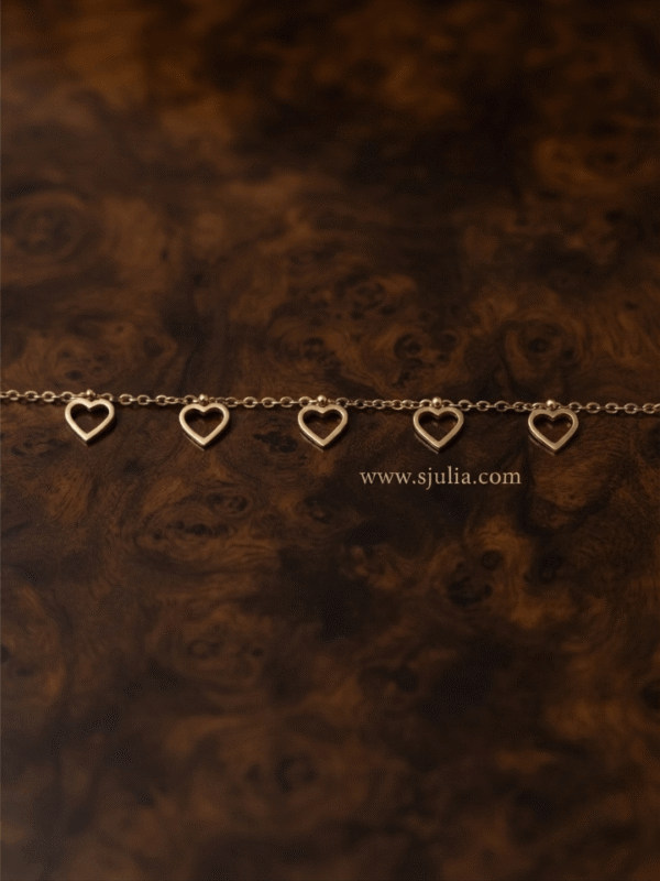 Ishq — Gold Open Heart Charm Anklet Ishq — Gold Open Heart Charm Anklet