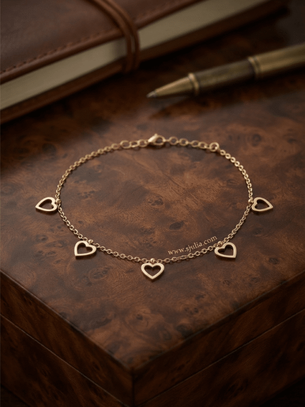 Ishq — Gold Open Heart Charm Anklet Ishq — Gold Open Heart Charm Anklet