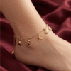 Sahil – Gold Ocean Charm Anklet worn on ankle Sahil – Gold Ocean Charm Anklet worn on ankle