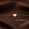 Dil — Gold Heart Charm Bracelet worn on wrist Dil — Gold Heart Charm Bracelet worn on wrist